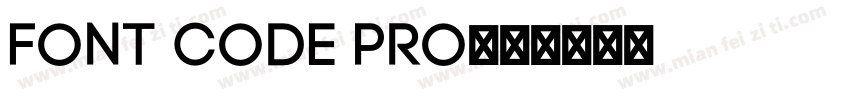 Font Code pro字体转换